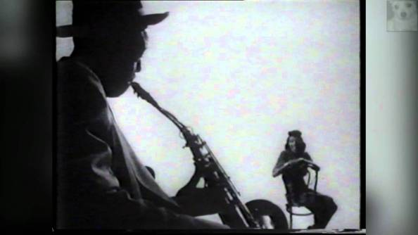 Lester with saxophone and Pork Pie hat